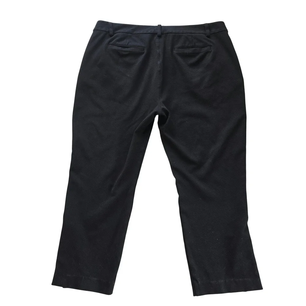Cabi Maestro Ankle Pants Black Trousers Style 3922 Snap Button Detail Womens 16